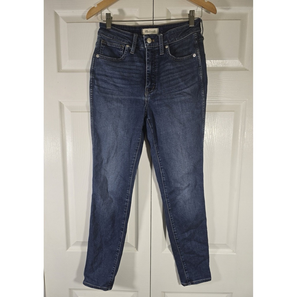 Madewell Womens  stretch curvy high rise skiiny jeans Size 27/28  cotton blend